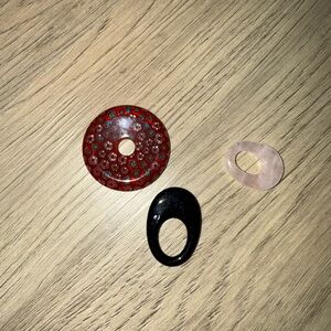 ⭐️Set‎ of Three Decorative Stone Discs⭐️